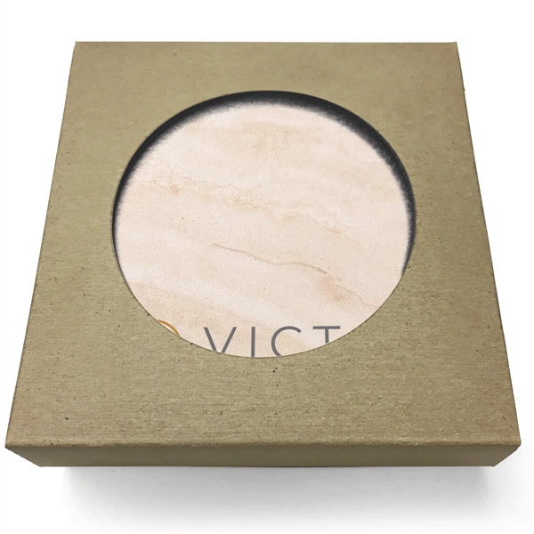 Absorbent Stone Coasters with Backgrounds. 4" x 4".... from ASI 56950 Gill Studios Inc / Gill-Line®