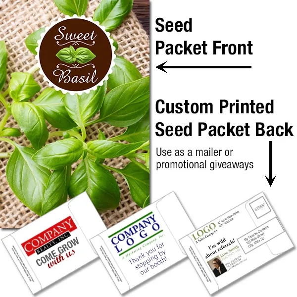 Mailable Seed Packet - Custom Printed Back... from ASI 46719 Corner Lot Marketing Inc / CLMPromotions