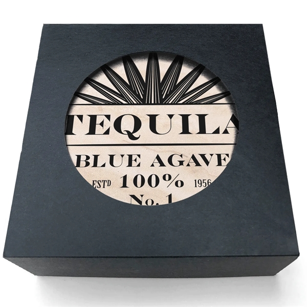 Absorbent Stone Coaster with Backgrounds. Boxed Gift Set of 4.... from ASI 56950 Gill Studios Inc / Gill-Line®