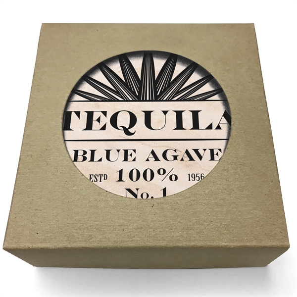 Absorbent Stone Coaster with Backgrounds. Boxed Gift Set of 4.... from ASI 56950 Gill Studios Inc / Gill-Line®