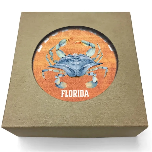 Absorbent Stone Coaster with Backgrounds. Boxed Gift Set of 4.... from ASI 56950 Gill Studios Inc / Gill-Line®