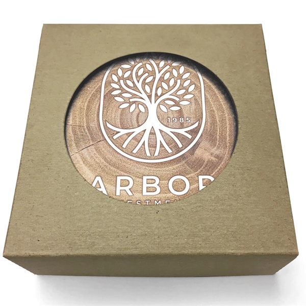 Absorbent Stone Coaster with Backgrounds. Boxed Gift Set of 4.... from ASI 56950 Gill Studios Inc / Gill-Line®