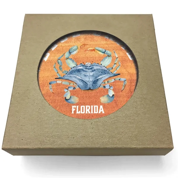 Absorbent Stone Coaster with Backgrounds.... from ASI 56950 Gill Studios Inc / Gill-Line®