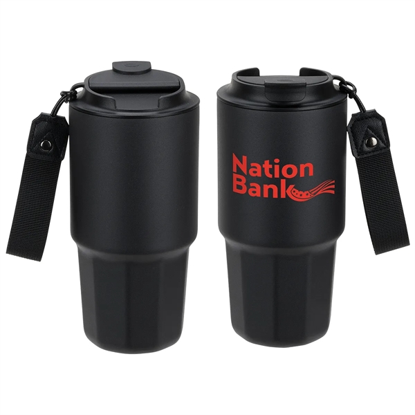 21 oz Vacuum Insulated Stainless Steel Tumbler with Hand Strap... from ASI 36730 Ariel Premium Supply Inc