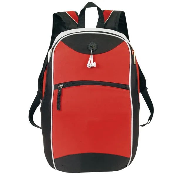Backpack made of poly 600 denier and measuring 13" x 18"... from ASI 46420 Continental Mkting Svc Inc / CMBags