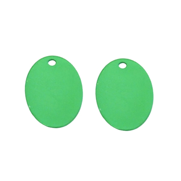 Aluminum oval shaped pet tag plus laser engraving on 1 location... from ASI 37218 Athena Promo (tm)