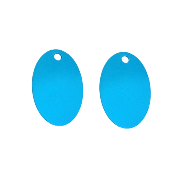 Aluminum oval shaped pet tag plus laser engraving on 1 location... from ASI 37218 Athena Promo (tm)