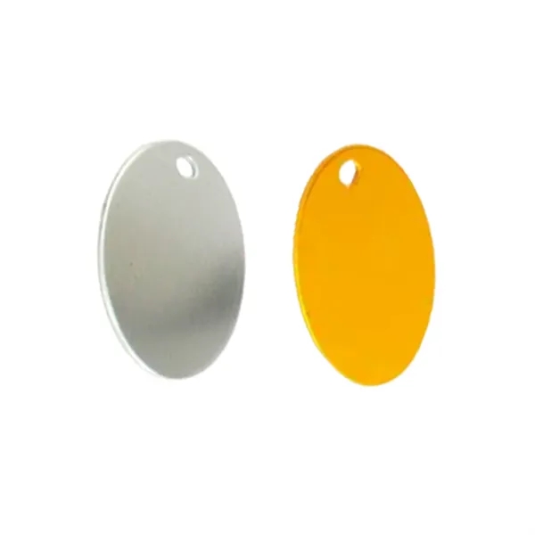 Aluminum oval shaped pet tag plus laser engraving on 1 location... from ASI 37218 Athena Promo (tm)