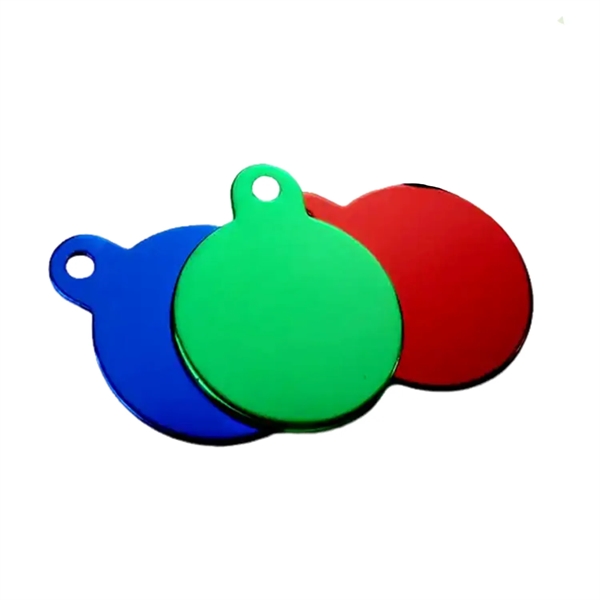 Aluminum round pet tag plus laser engraving on 1 location... from ASI 37218 Athena Promo (tm)