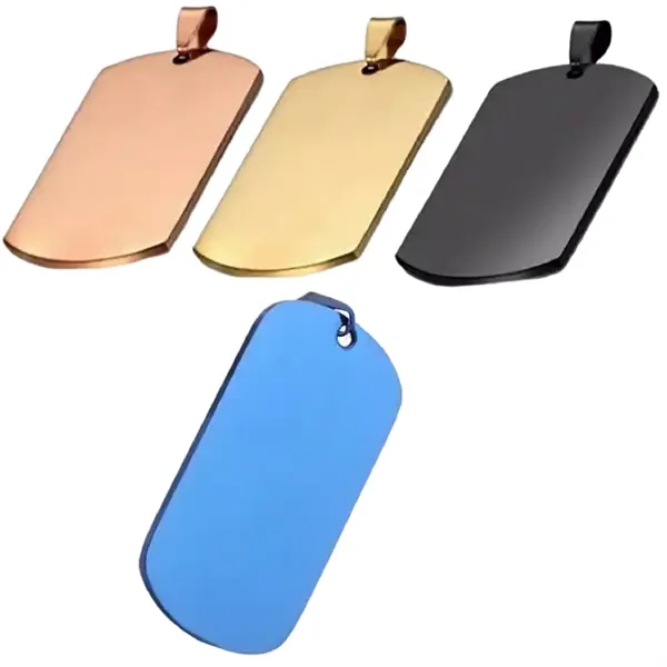 Classic stainless steel pet tag plus laser engraving on 1 location... from ASI 37218 Athena Promo (tm)