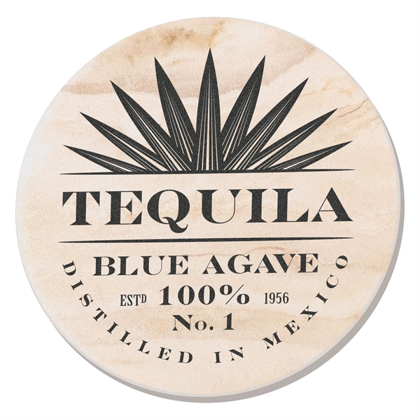 Absorbent Stone Coaster with Backgrounds.... from ASI 56950 Gill Studios Inc / Gill-Line®