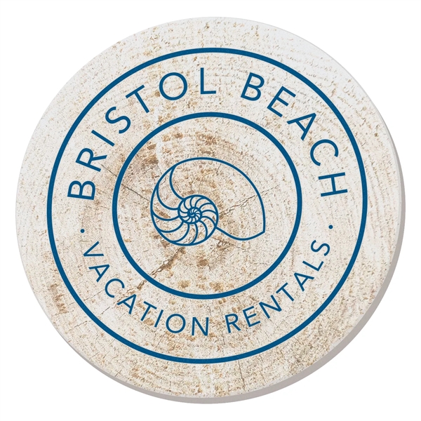 Absorbent Stone Coaster with Backgrounds.... from ASI 56950 Gill Studios Inc / Gill-Line®