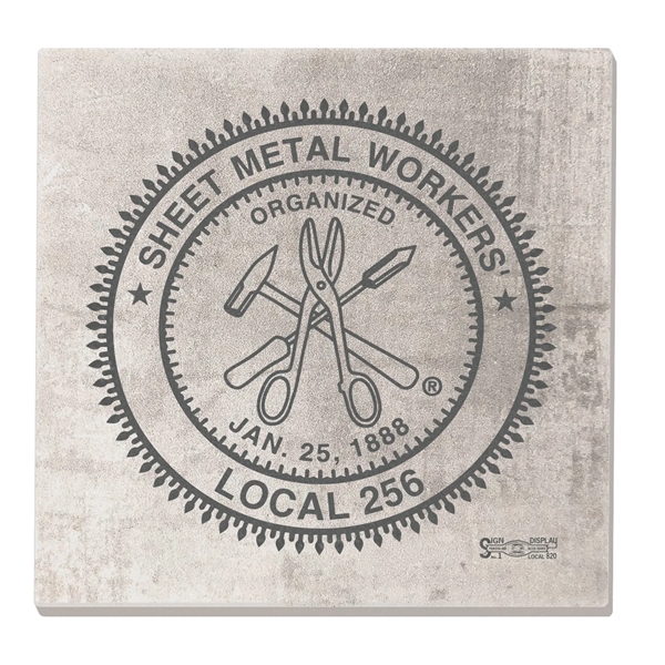 Absorbent Stone Coasters with Backgrounds.... from ASI 56950 Gill Studios Inc / Gill-Line®