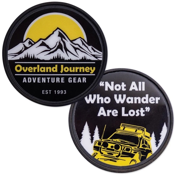 Black Challenge Coin with a clear laminate coating on both sides... from ASI 66390 LarLu