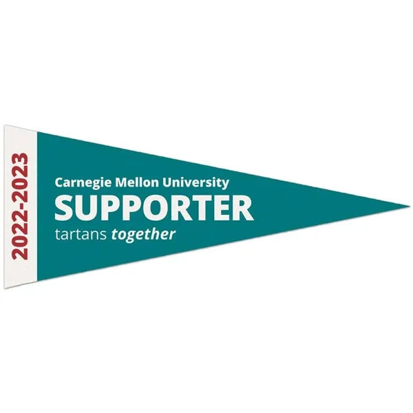 Durable, premium pennant measuring 4" x 10" with a Printed strip.... from ASI 66390 LarLu