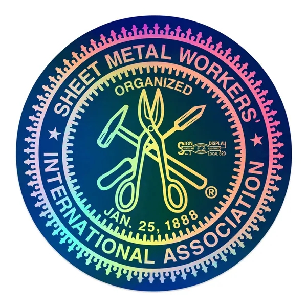 Holographic Sticker - Circles.... from ASI 56950 Gill Studios Inc / Gill-Line®