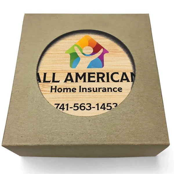 Absorbent Stone Coaster with Backgrounds. 4" x 4".... from ASI 56950 Gill Studios Inc / Gill-Line®