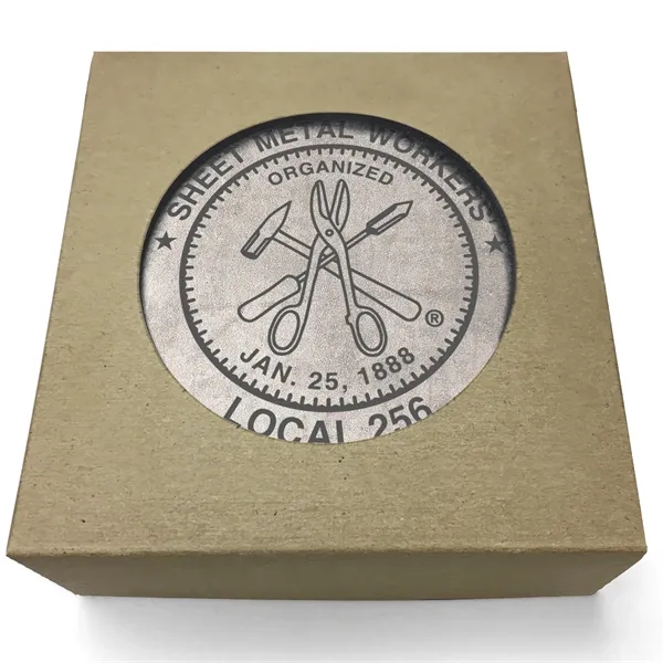 Absorbent Stone Coaster with Backgrounds. 4" x 4".... from ASI 56950 Gill Studios Inc / Gill-Line®