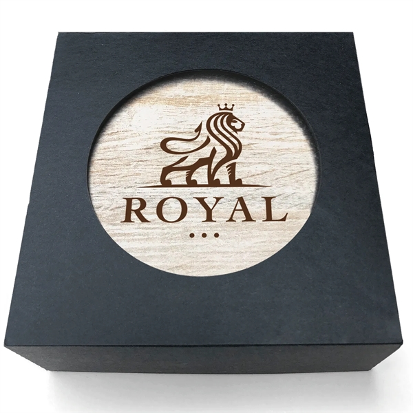 Absorbent Stone Coaster with Backgrounds. 4" x 4".... from ASI 56950 Gill Studios Inc / Gill-Line®