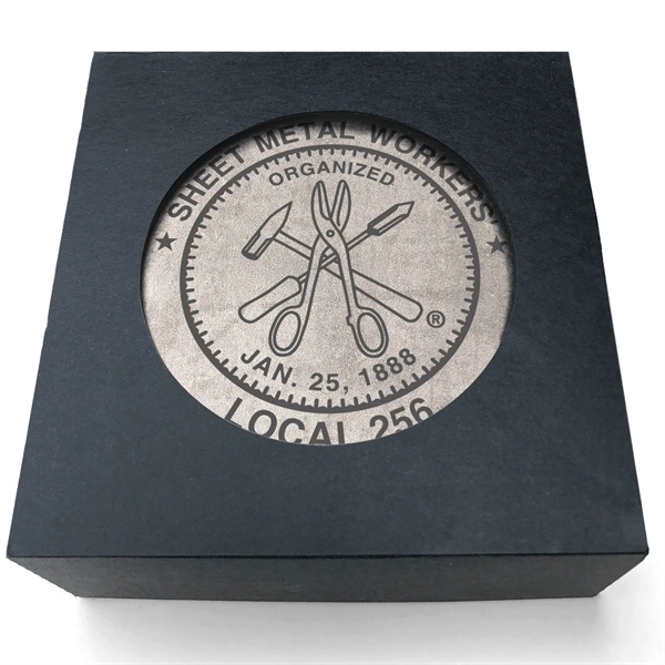 Absorbent Stone Coaster with Backgrounds. 4" x 4".... from ASI 56950 Gill Studios Inc / Gill-Line®