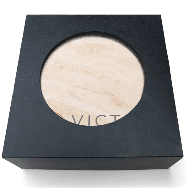 Absorbent Stone Coaster with Backgrounds. 4" x 4".... from ASI 56950 Gill Studios Inc / Gill-Line®