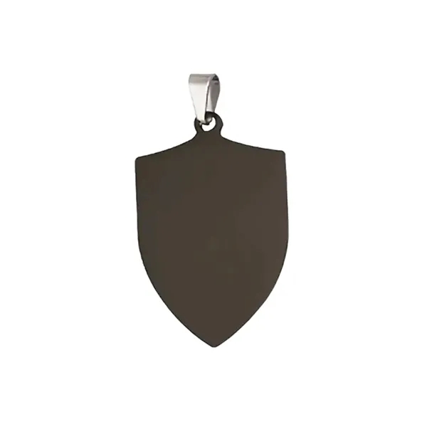 Shield stainless steel pet tag plus laser engraving on 1 location... from ASI 37218 Athena Promo (tm)