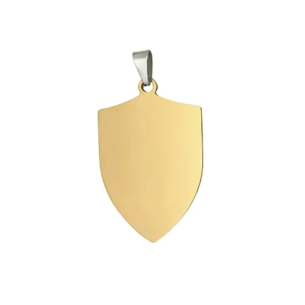 Shield stainless steel pet tag plus laser engraving on 1 location... from ASI 37218 Athena Promo (tm)