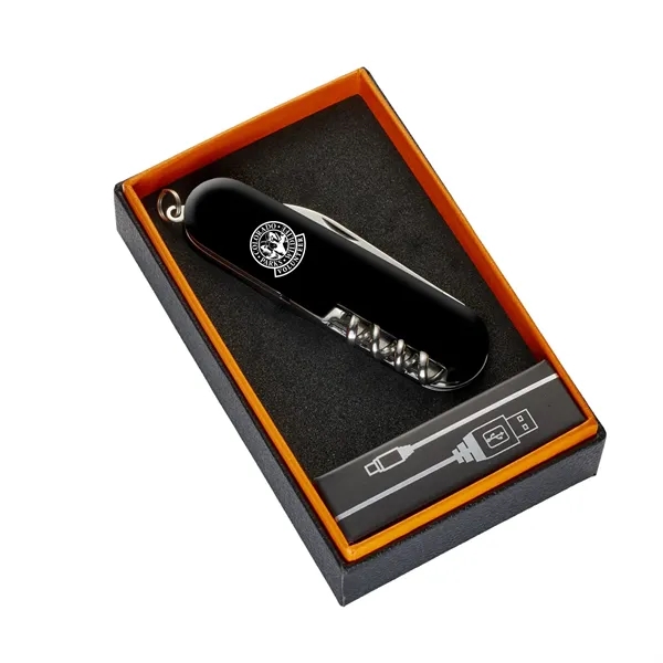 A multi tool and electric lighter in one! Featured tools: corkscrew... from ASI 46170 Compass Industries Inc