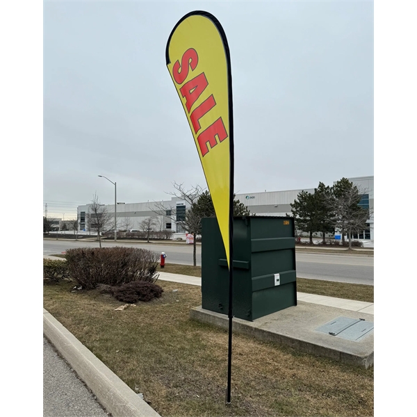 13.5' Large Tear Drop Flag Kit, Full Color Graphics One Side,... from ASI 53509 FIEL-Fairdeal Import & Export / FIEL