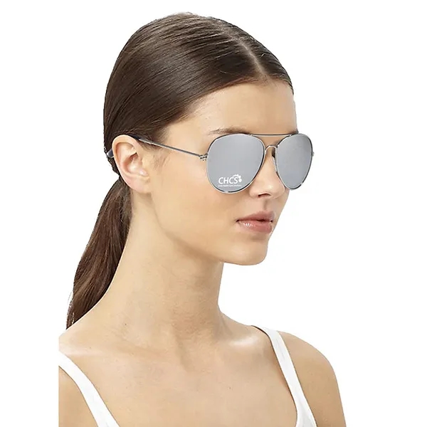 Aviator style sunglasses with acrylic lenses with UVA and UVB protection.... from ASI 62660 Innovation Line