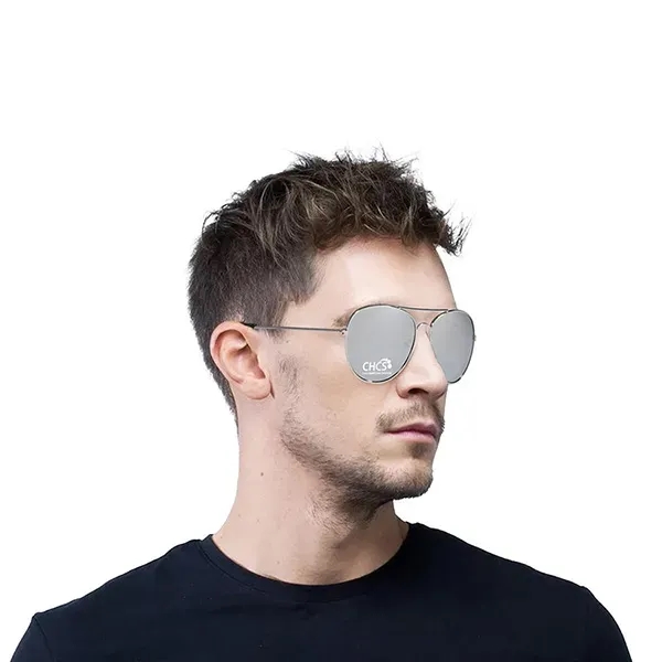 Aviator style sunglasses with acrylic lenses with UVA and UVB protection.... from ASI 62660 Innovation Line