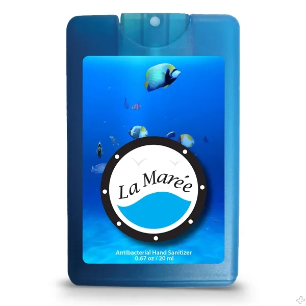 Credit card style antibacterial hand sanitizer spray with citrus scent.... from ASI 90807 Tekweld