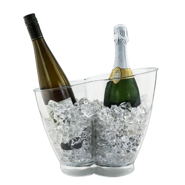 An acrylic double bucket, one larger compartment for champagne or magnum... from ASI 55450 Franmara Inc