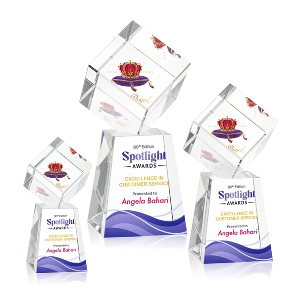 The Burrill VividPrint™ Award on Base is a perfectly polished cube... from ASI 84592 St Regis Group / St Regis