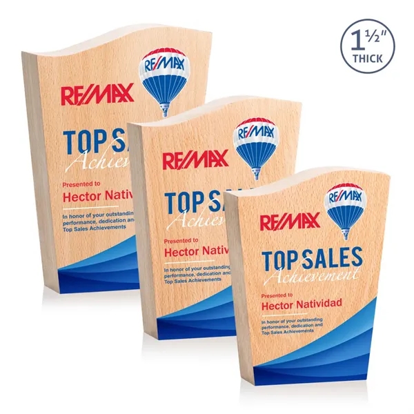 The 1.5" thick Woburn VividPrint™ Award is a stunning tribute to... from ASI 84592 St Regis Group / St Regis