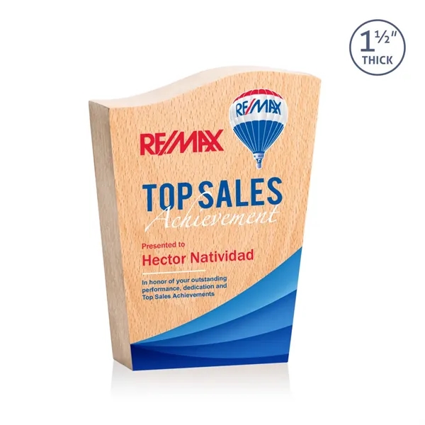 The 1.5" thick Woburn VividPrint™ Award is a stunning tribute to... from ASI 84592 St Regis Group / St Regis