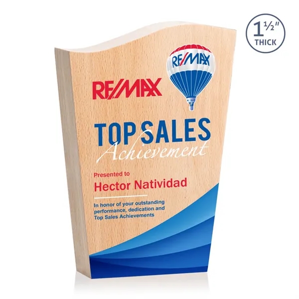 The 1.5" thick Woburn VividPrint™ Award is a stunning tribute to... from ASI 84592 St Regis Group / St Regis