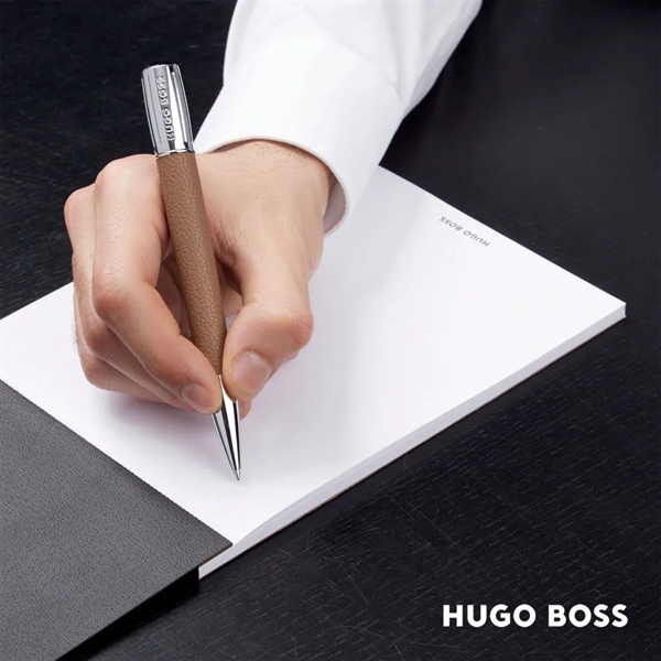 The Hugo Boss® Iconic Pure Pen features a tapered yet aerodynamic... from ASI 84592 St Regis Group