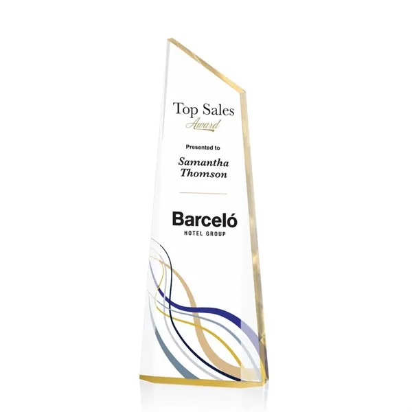 The exquisite WebsterVividPrint™ Award is a tall freestanding award with beveled... from ASI 84592 St Regis Group / St Regis