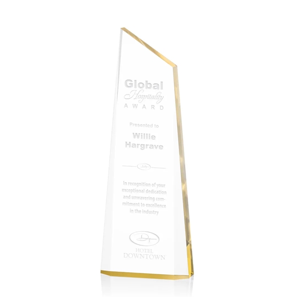 The exquisite Webster Award is a tall freestanding award with beveled... from ASI 84592 St Regis Group / St Regis