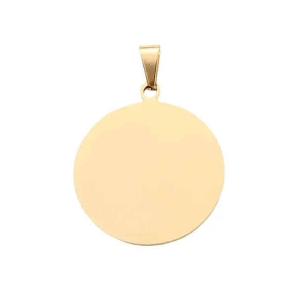 Round stainless steel pet tag plus laser engraving on 1 location... from ASI 37218 Athena Promo (tm)