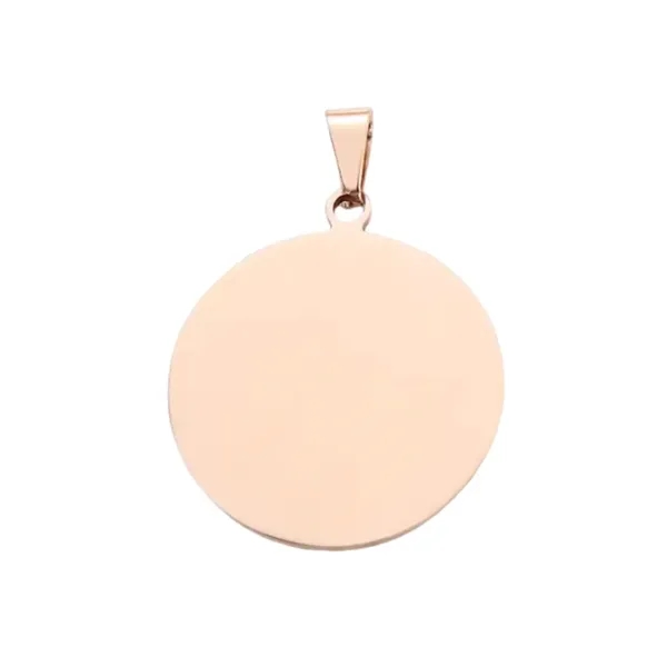 Round stainless steel pet tag plus laser engraving on 1 location... from ASI 37218 Athena Promo (tm)