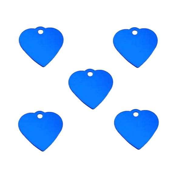 Heart shaped aluminum pet tag plus laser engraving on 1 location... from ASI 37218 Athena Promo (tm)