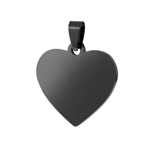 Heart style stainless steel pet tag plus laser engraving on 1... from ASI 37218 Athena Promo (tm)