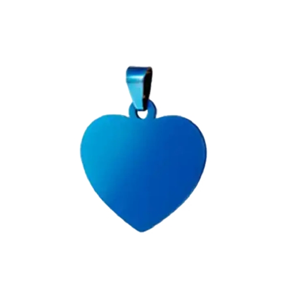 Heart style stainless steel pet tag plus laser engraving on 1... from ASI 37218 Athena Promo (tm)