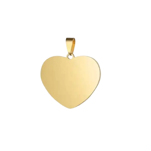 Heart style stainless steel pet tag plus laser engraving on 1... from ASI 37218 Athena Promo (tm)
