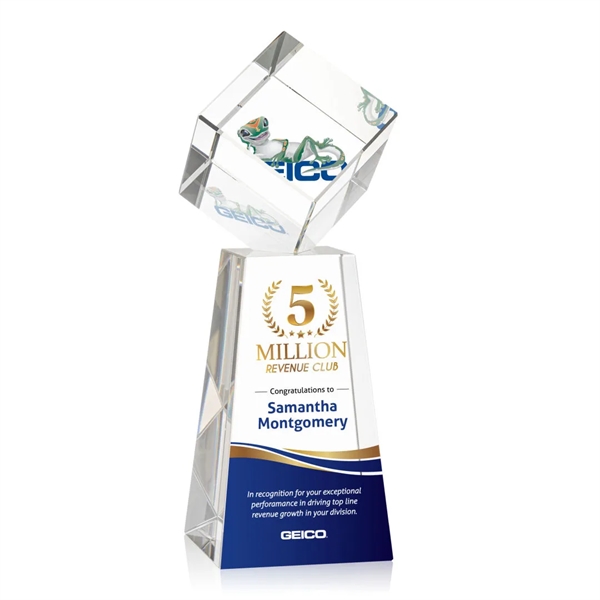 The Burrill VividPrint™ Award on Base is a perfectly polished cube... from ASI 84592 St Regis Group / St Regis