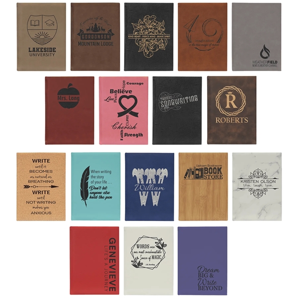 Leatherette Journal with Lined Notepad... from ASI 92531 Unique Custom Products / UCP