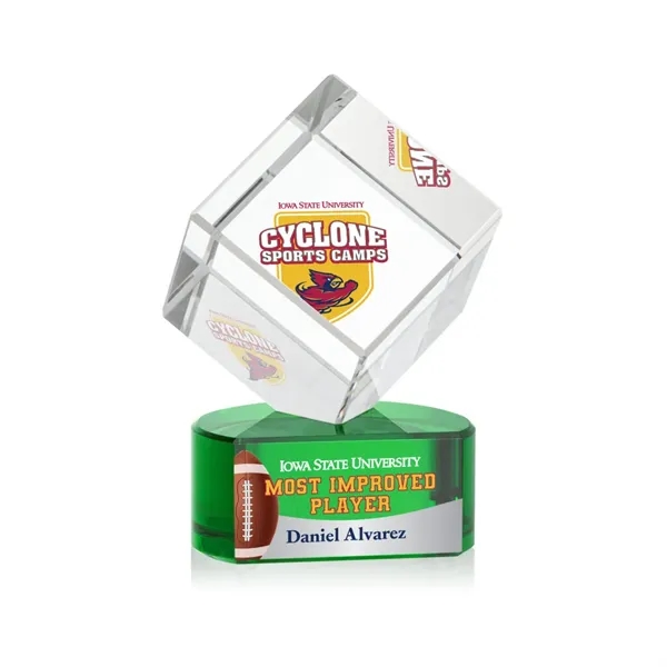 The Burrill VividPrint™ Award on Base is a perfectly polished cube... from ASI 84592 St Regis Group / St Regis