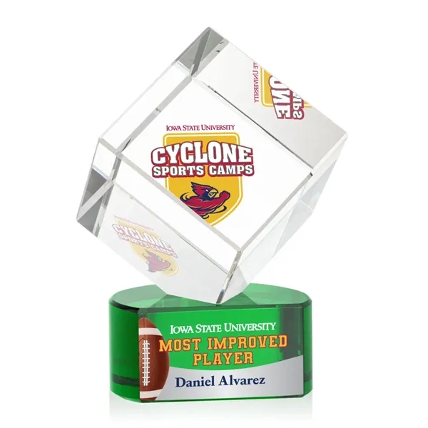 The Burrill VividPrint™ Award on Base is a perfectly polished cube... from ASI 84592 St Regis Group / St Regis